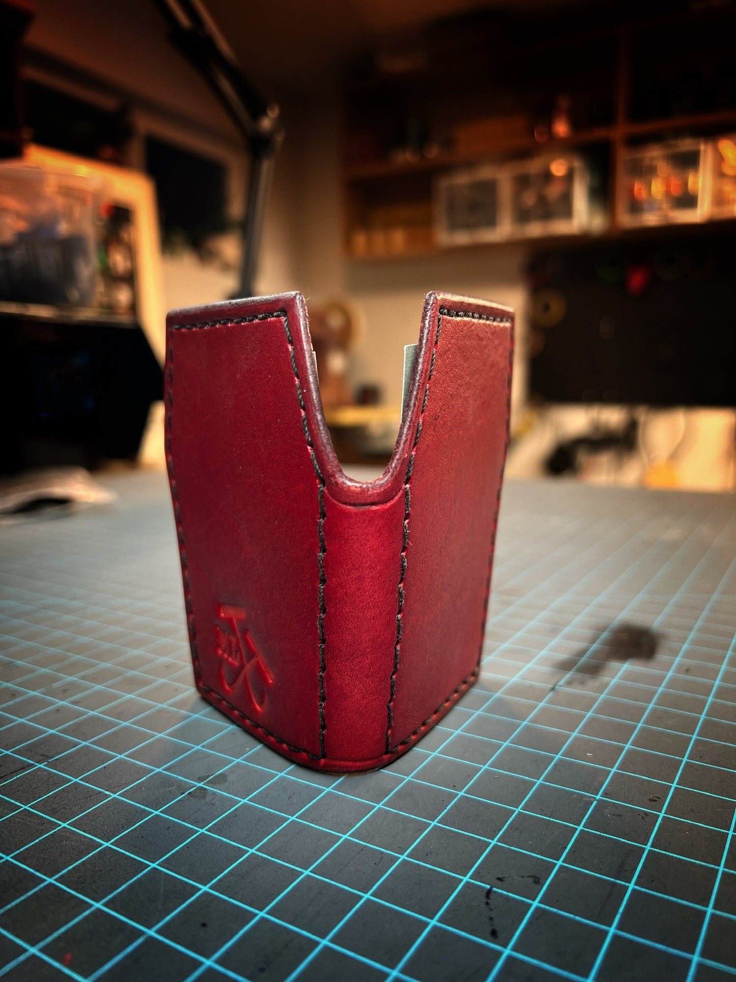 Red Micro Coffin Wallet