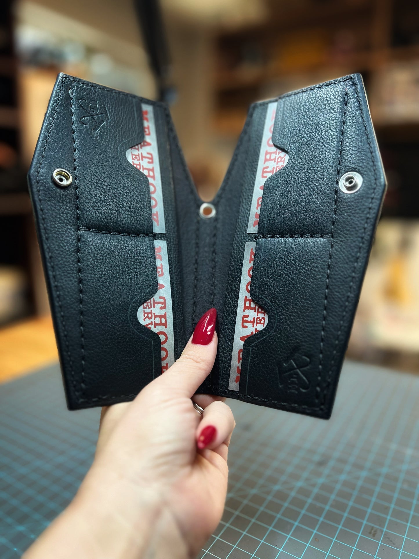 Full Size Coffin Wallet - Black