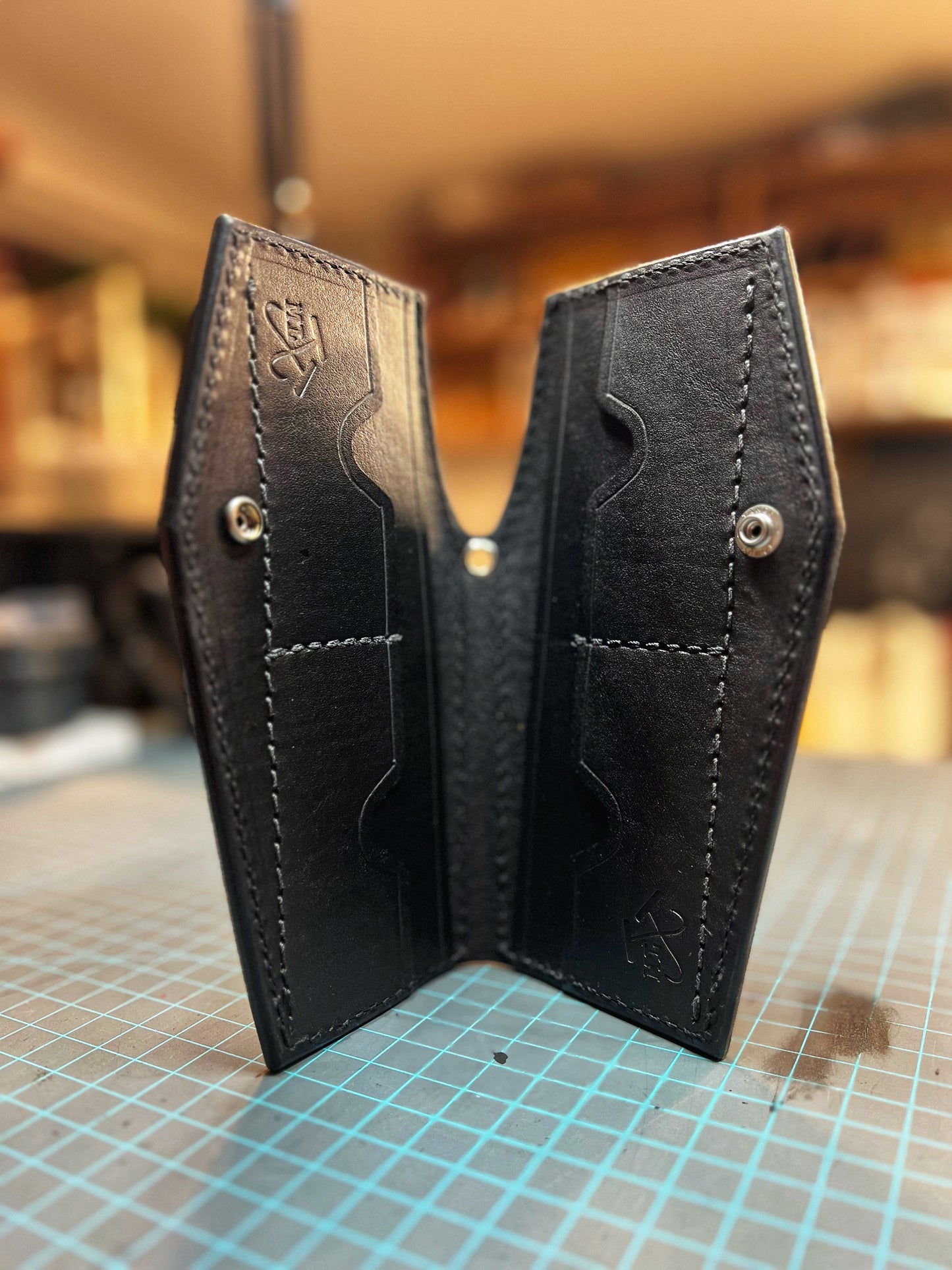 Tattoo Eye/Lips Coffin Wallet
