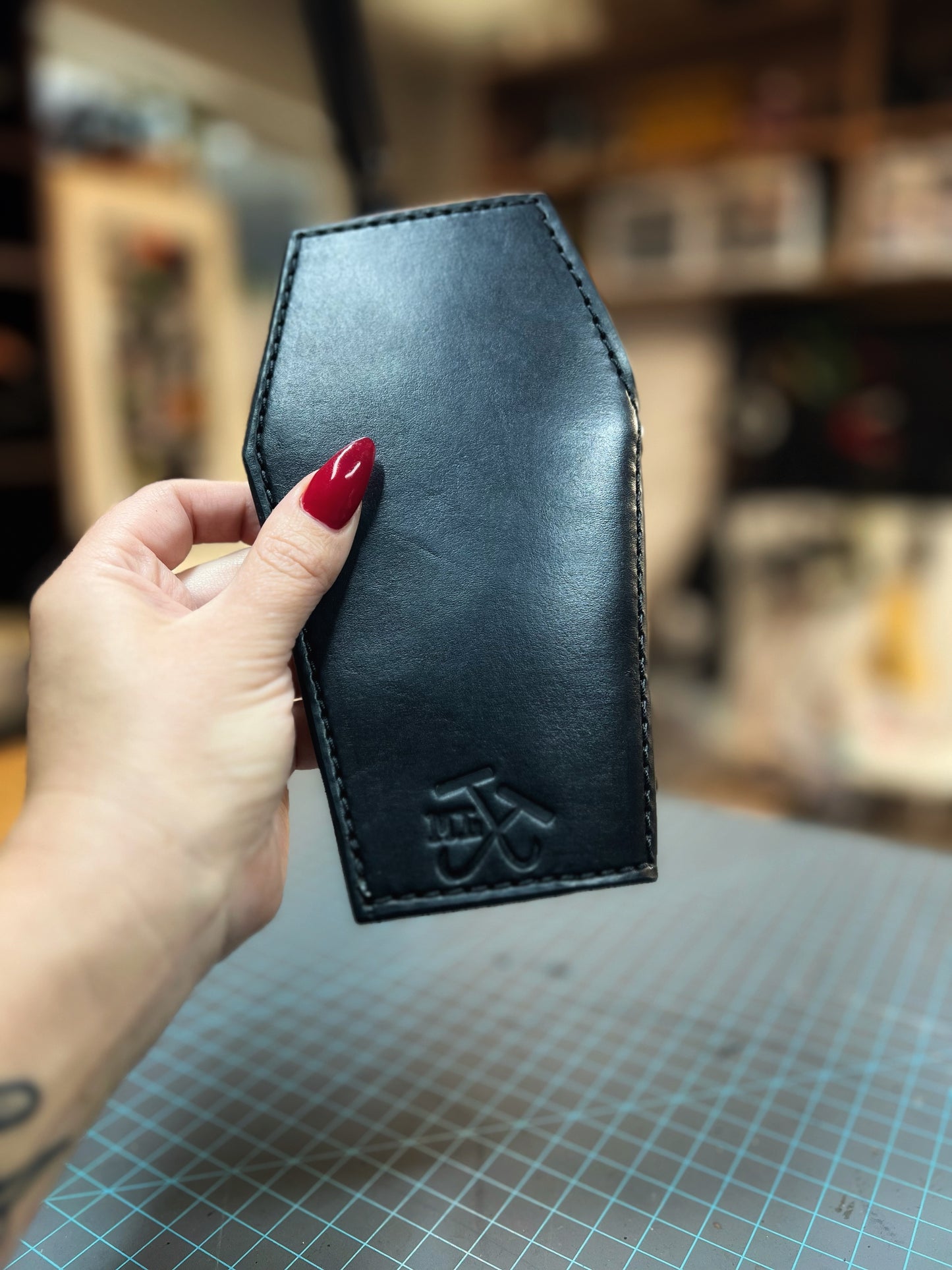 Full Size Coffin Wallet - Black