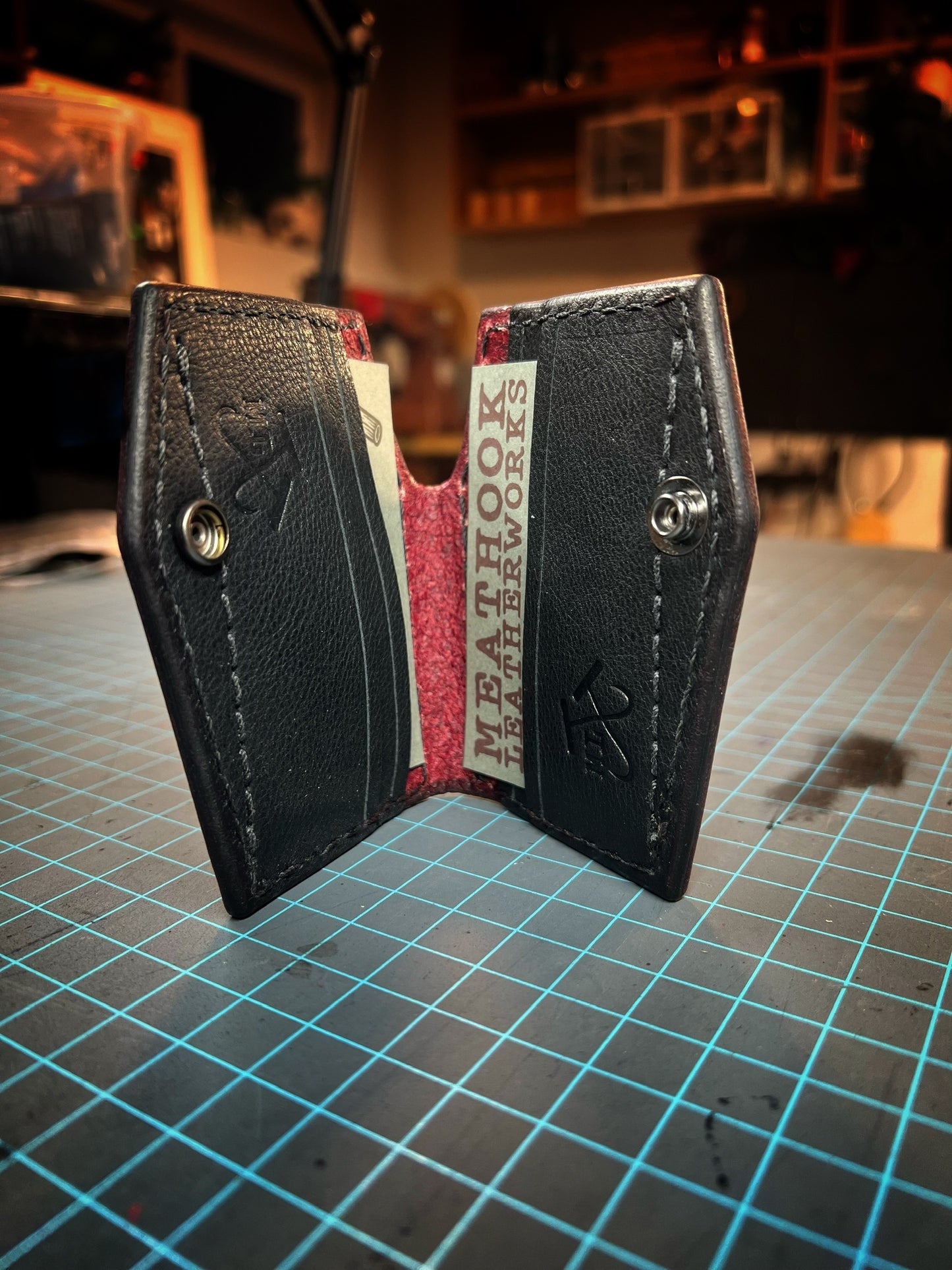 Red Micro Coffin Wallet