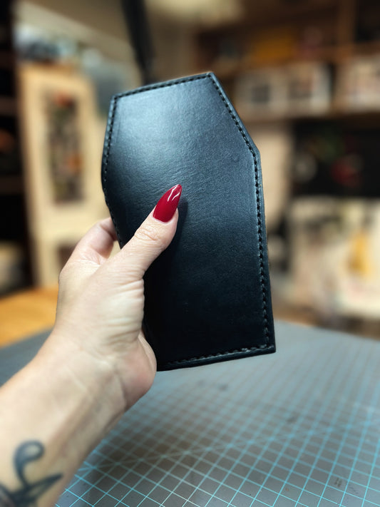 Full Size Coffin Wallet - Black