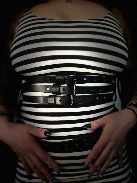 3 Strap Leather Harness - The Calliope