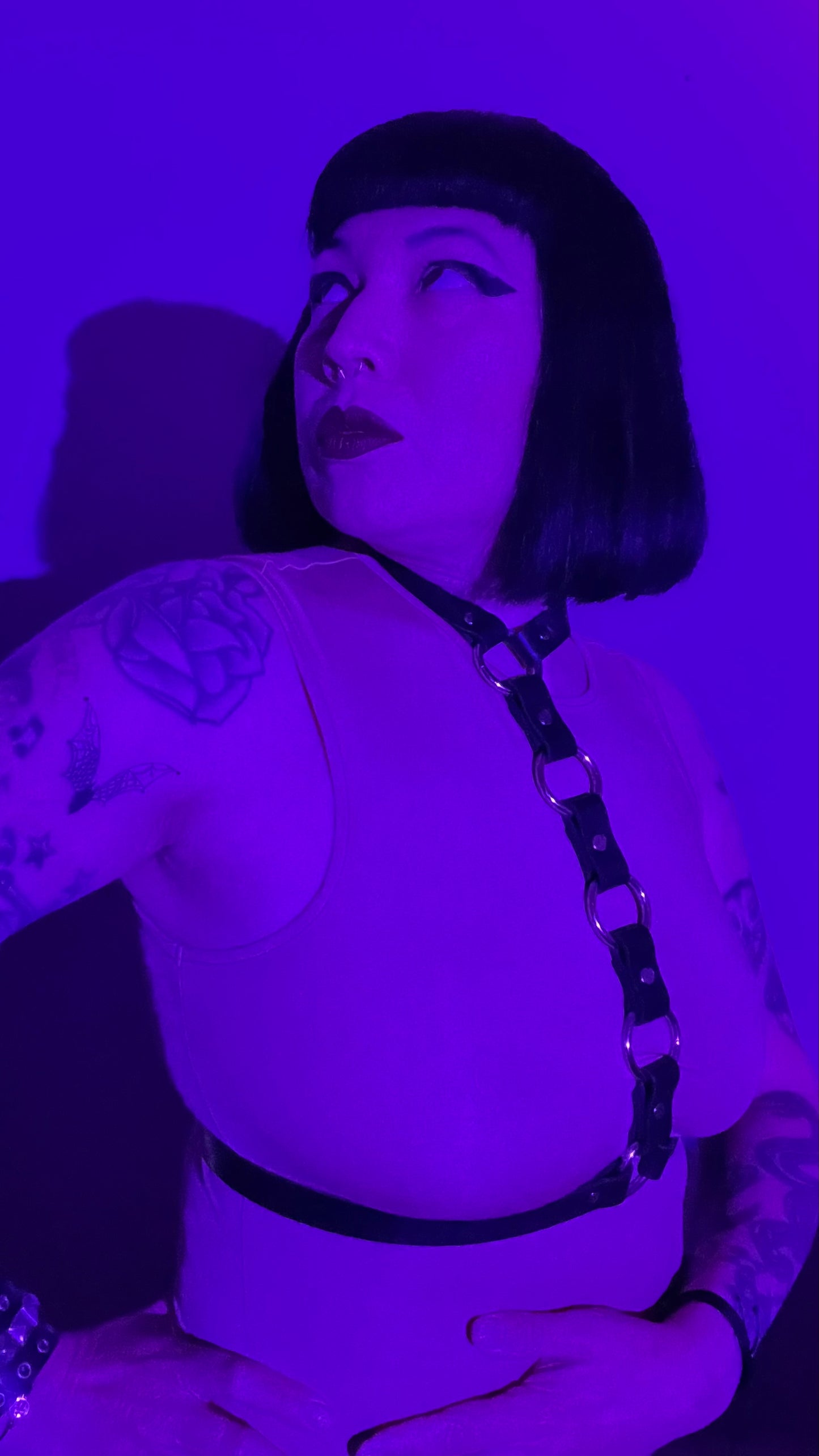 Segmented Midline Leather Harness - The Hera