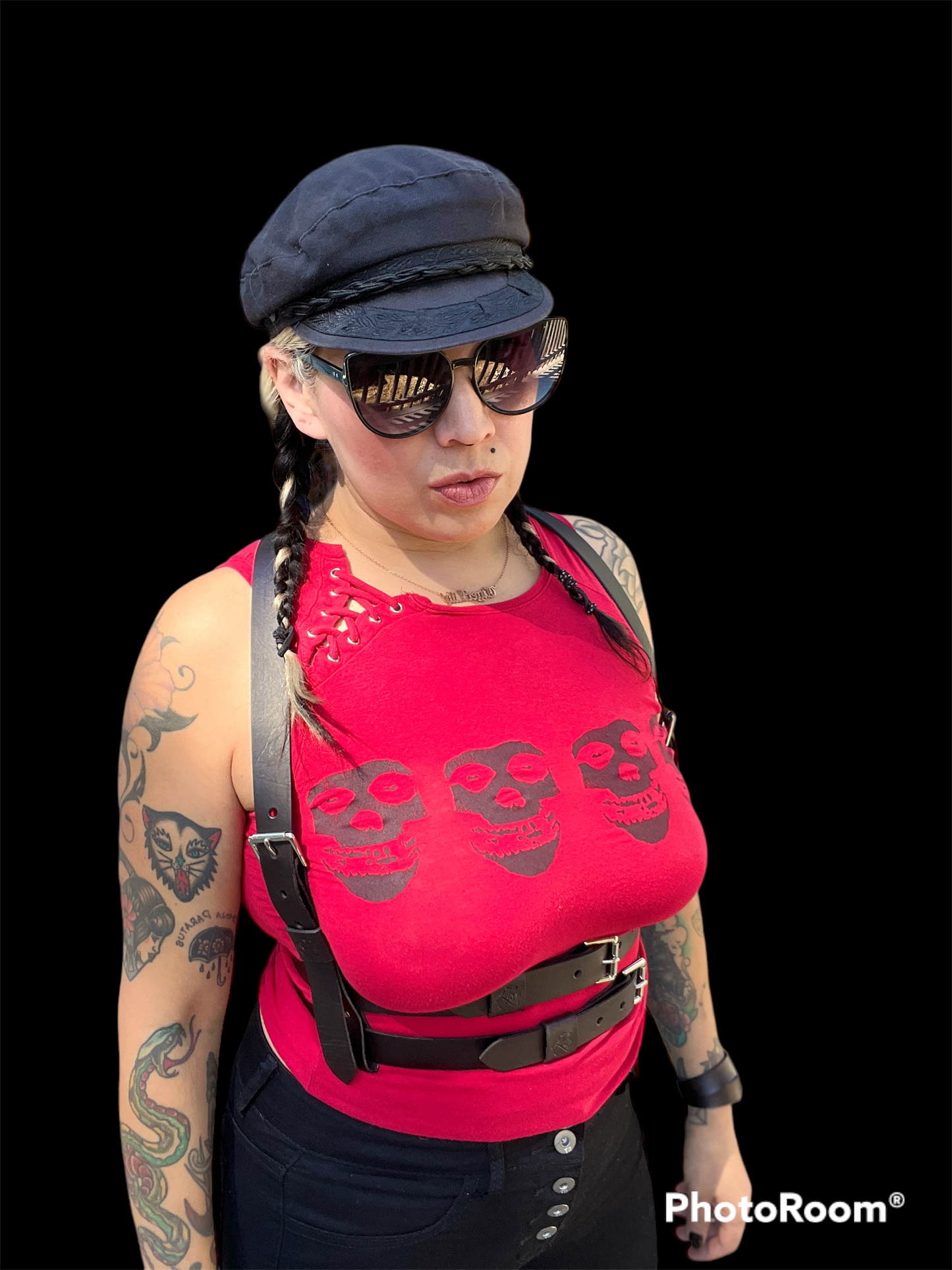 2 Strap Leather Harness - The Artemis