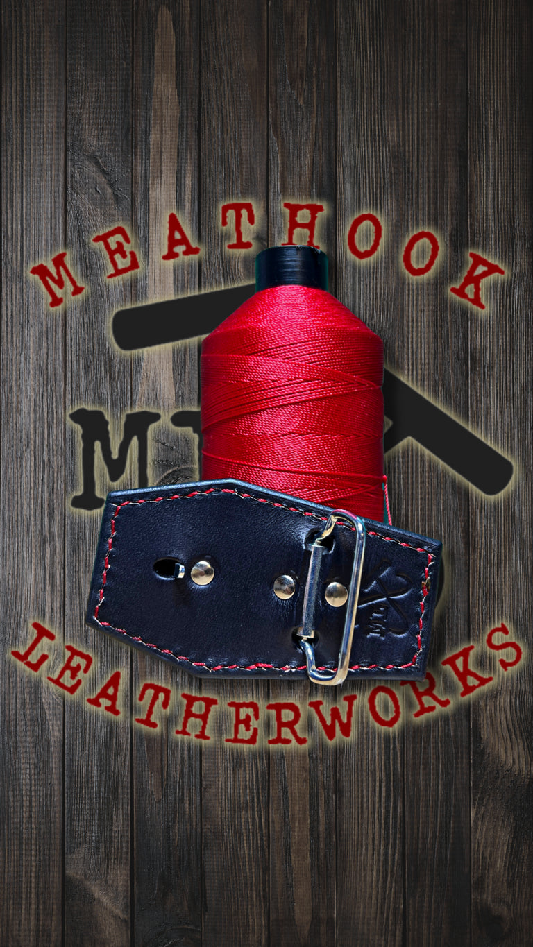 Hand tooled Coffin Belt Buckle - Black