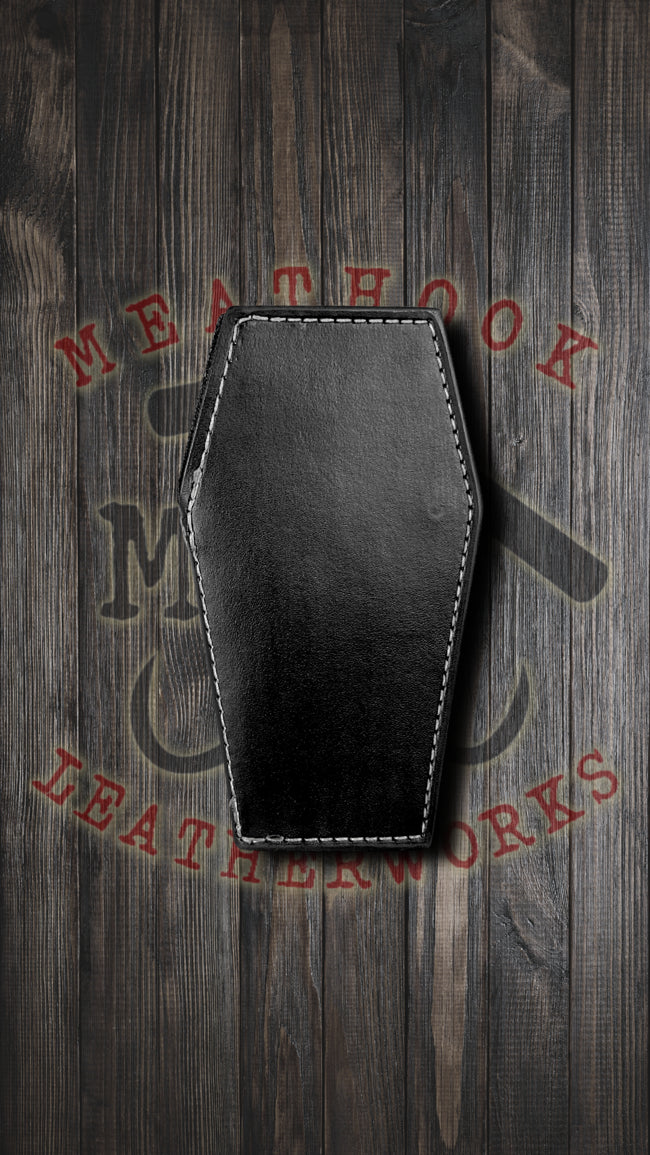 Black Matte Coffin Wallet