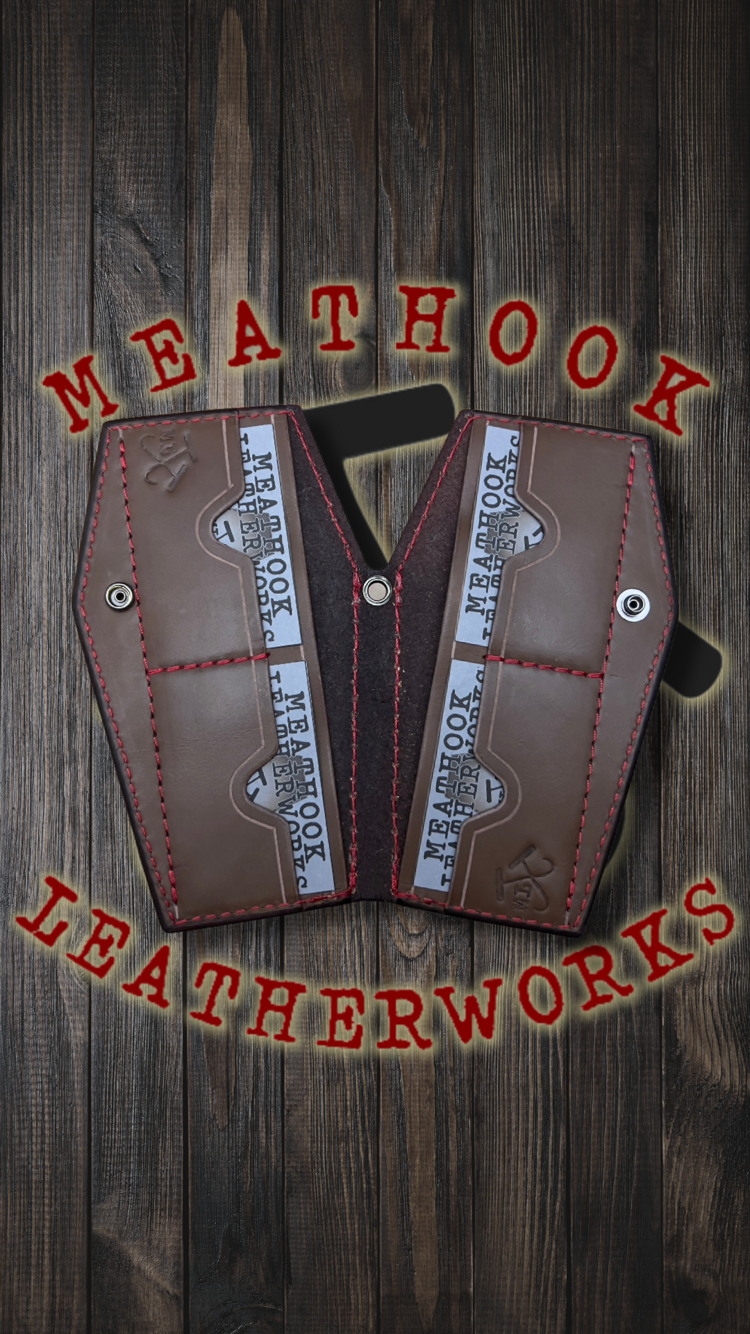 Full Size Coffin Wallet - Brown