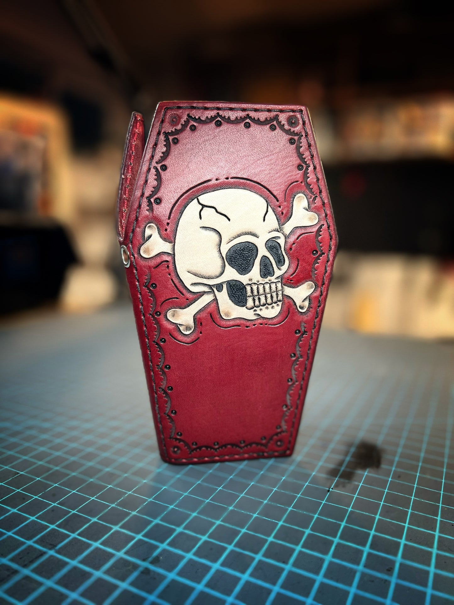 Full Size Coffin Skull Wallet