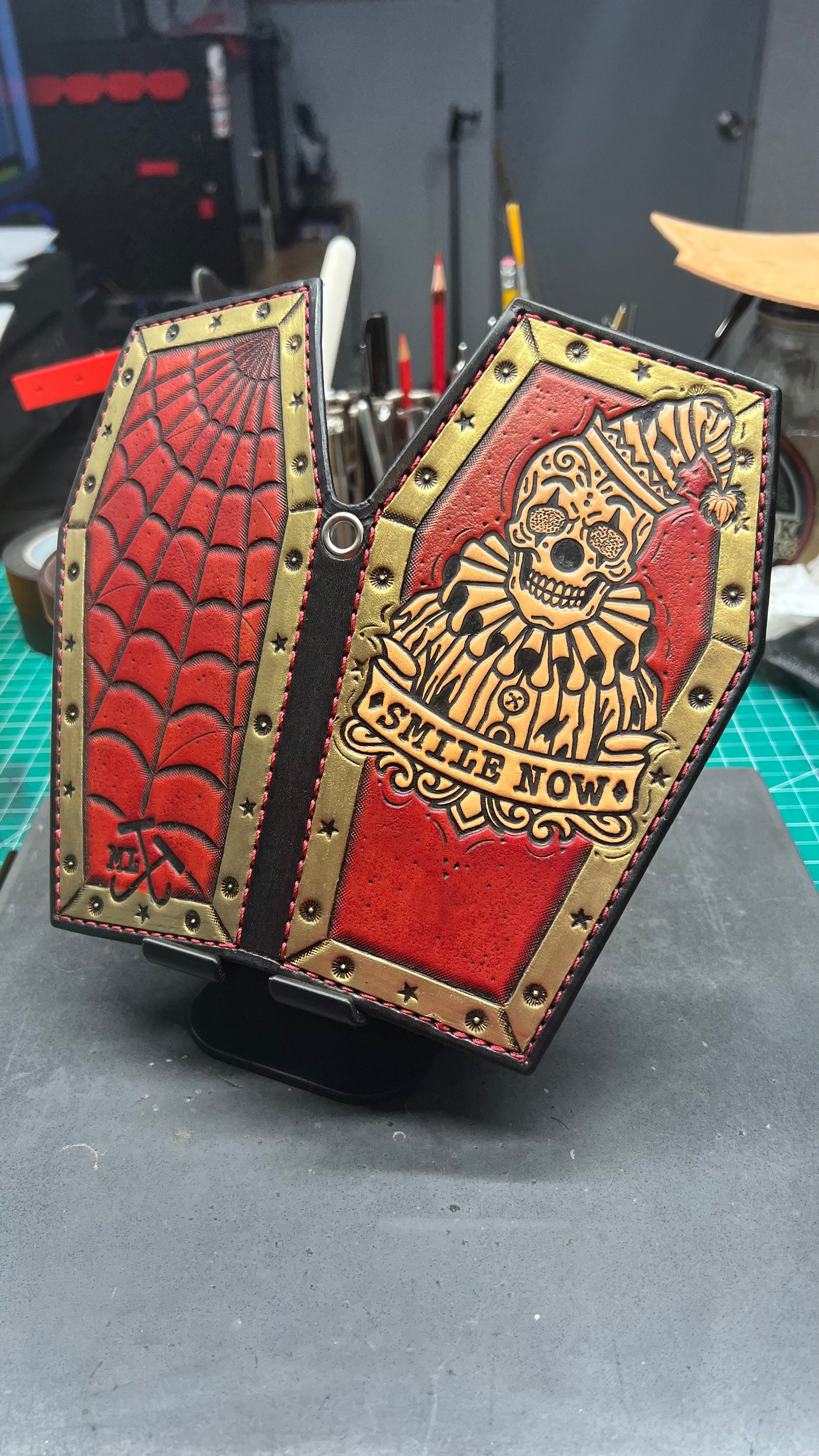 Death Clown Full Size Coffin Wallet
