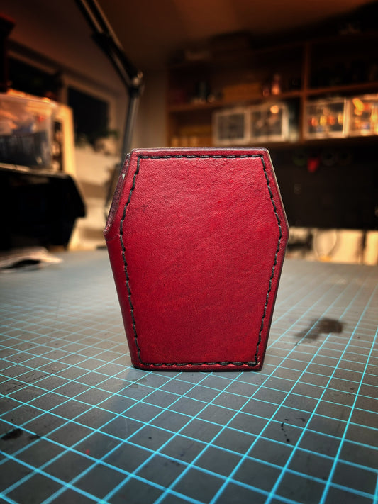 Red Micro Coffin Wallet