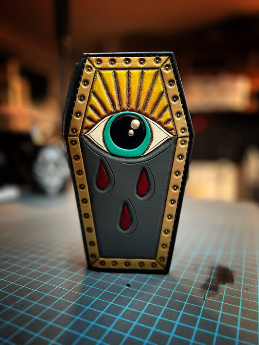 Tattoo Eye/Lips Coffin Wallet