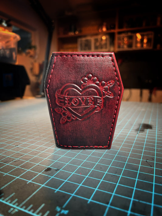 LOVE/LUST Micro Coffin Card Wallet