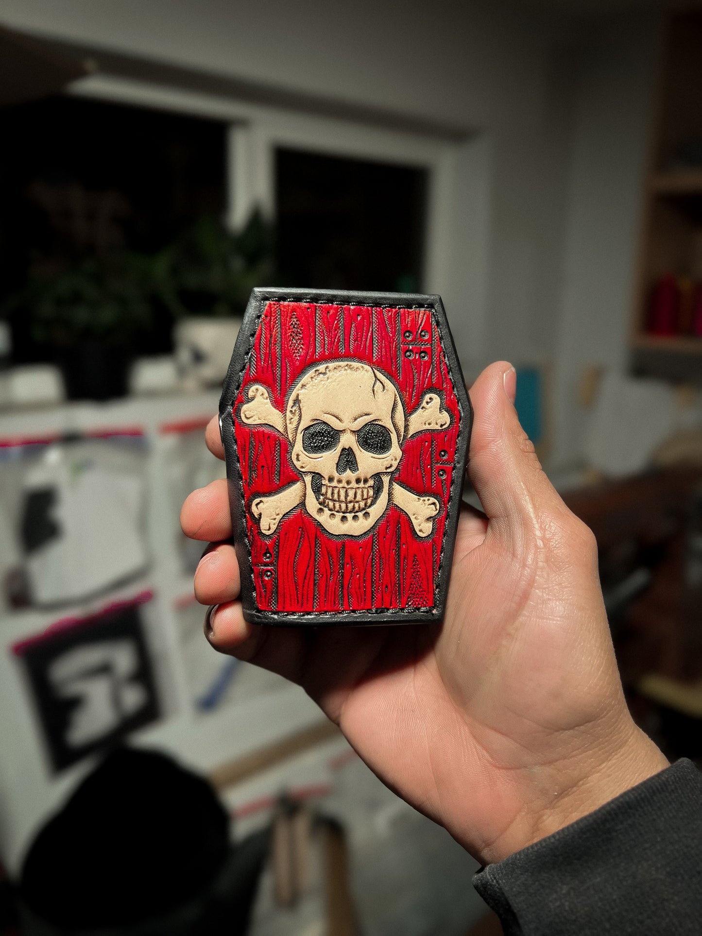 $10 Raffle - Skull & Crossbones Coffin Wallet