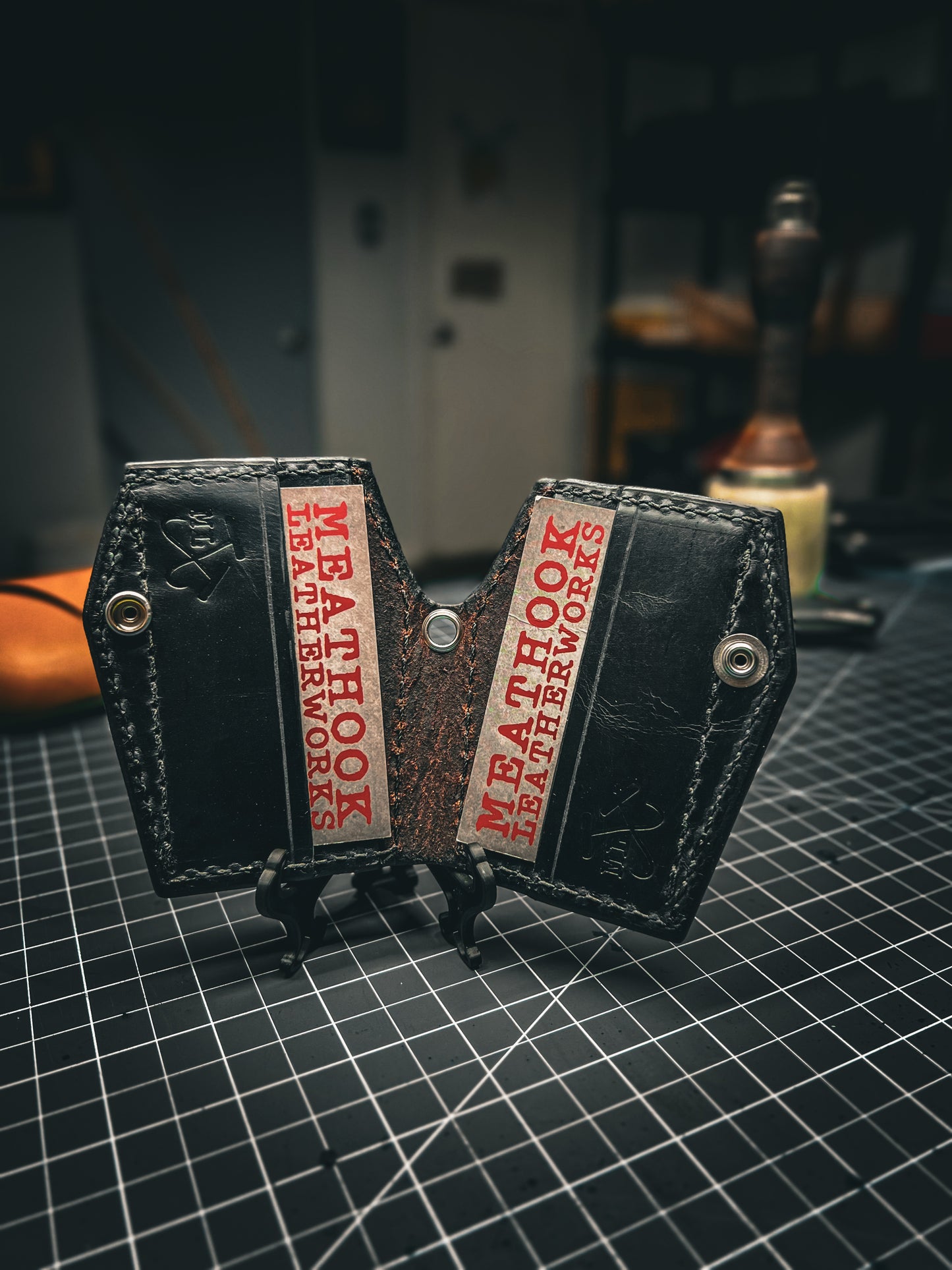 Micro Coffin Wallet - Skull & Crossbones