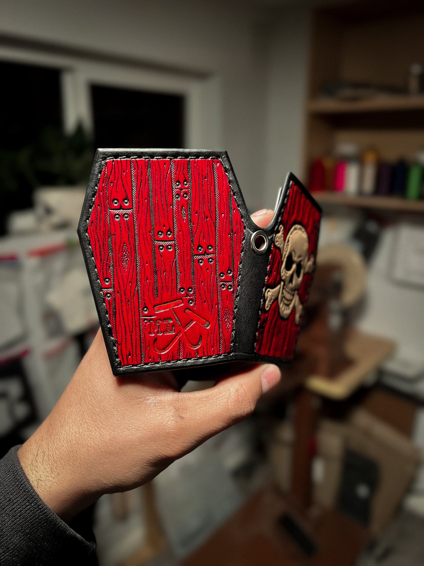 $10 Raffle - Skull & Crossbones Coffin Wallet