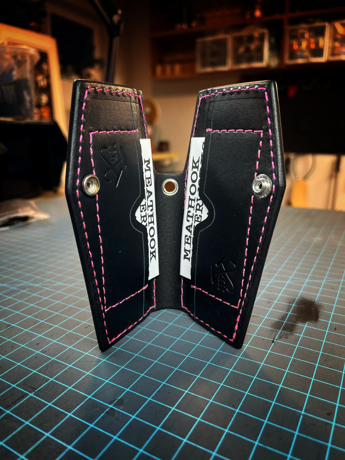 Mini Coffin Wallet Black/Pink