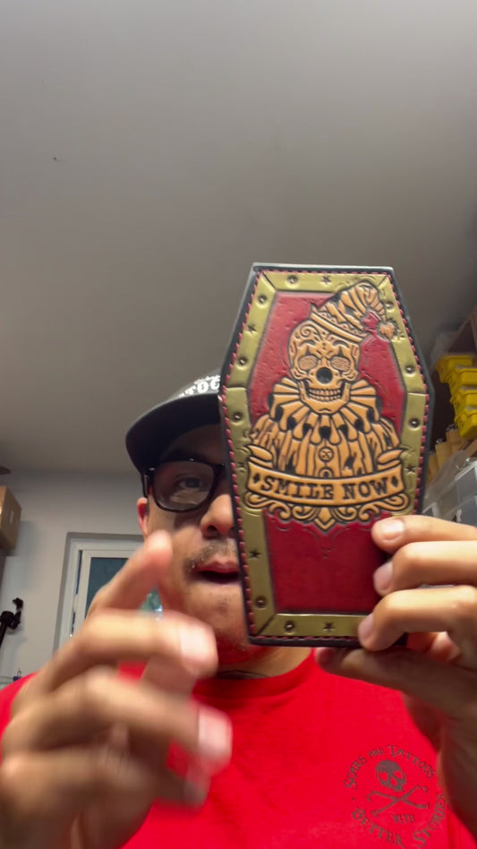Death Clown Full Size Coffin Wallet
